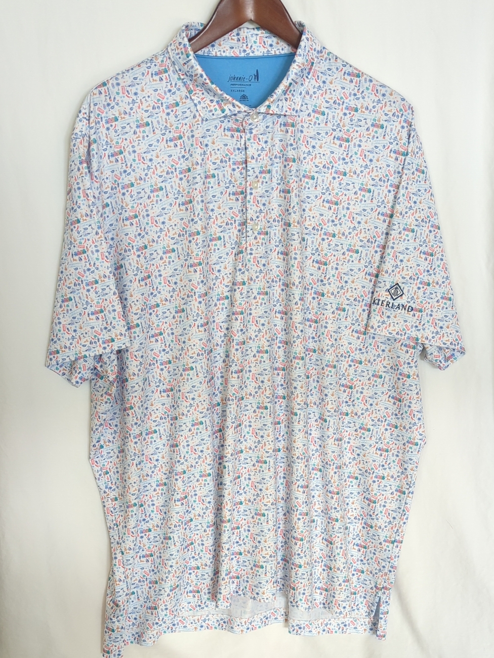 johnnie-O Sweet Carolinas Golf Polo XXL White Kierland Golf Course Resort Logo